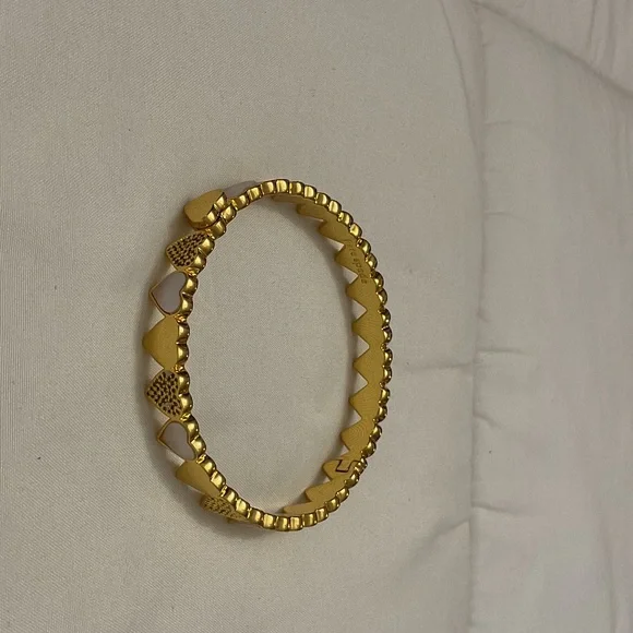 Kate Spade Gold and Cream Heart Bracelet - Picture 2 of 4